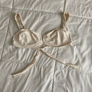 Monday swimwear ivory bikini top
